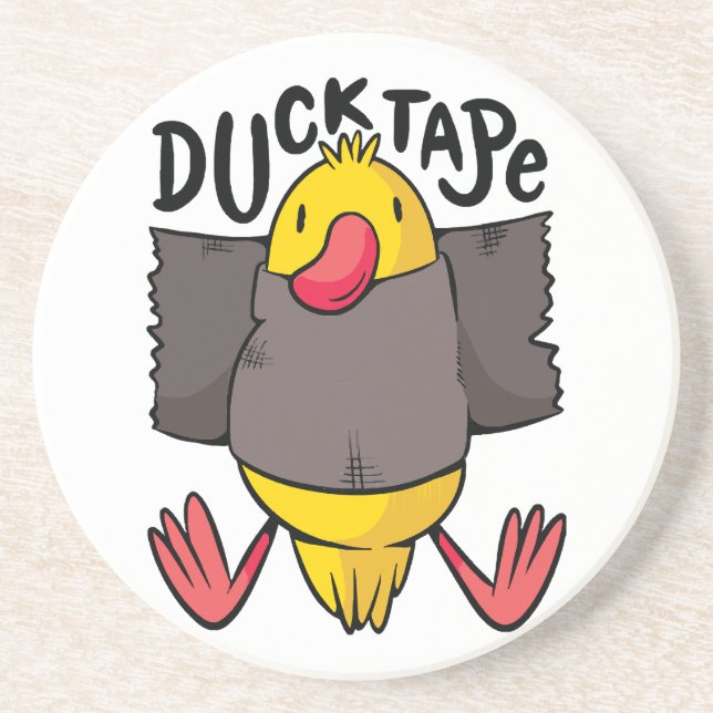 Funny Duck Tape Getränkeuntersetzer (Vorne)