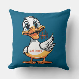 Funny duck Throw Kissen