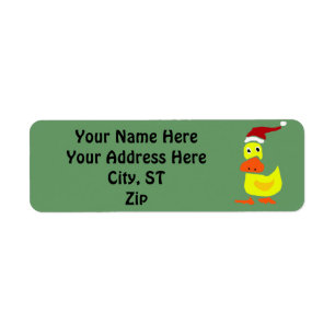 Funny Duck Weihnachtsgeschenke Tags oder Address L