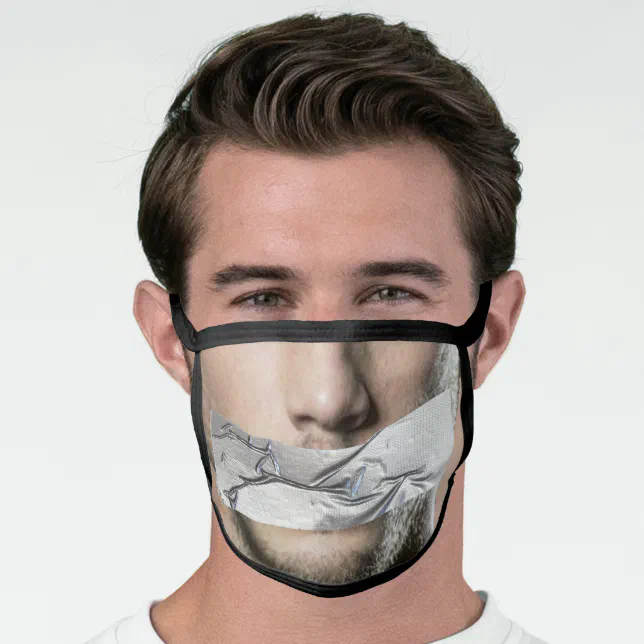 Funny Duct Tape over Mouth Mund-Nasen-Maske
