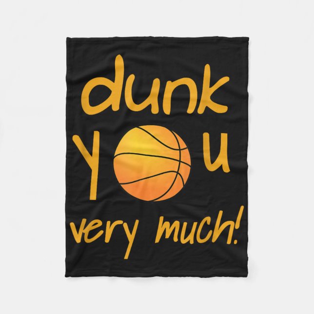 Funny Dunk Sie sehr viel Basketball Sommer Camp Sp Fleecedecke (Vorderseite)