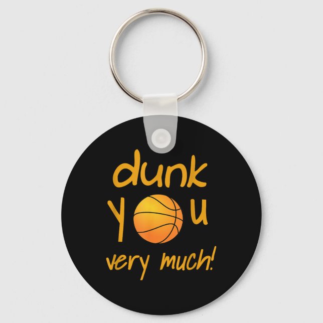 Funny Dunk Sie sehr viel Basketball Sommer Camp Sp Schlüsselanhänger (Vorderseite)