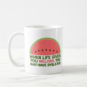 Funny Dyslexie Zitat Dyslexischer Spaß Kinder Kaffeetasse