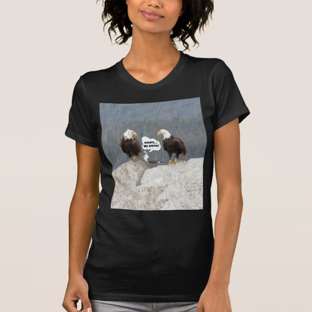 Funny Eagles und Seagull T-Shirt (Vorderseite)