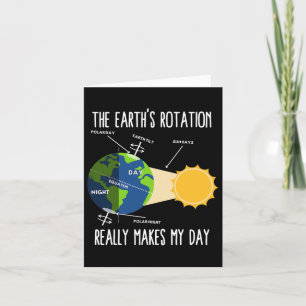 Funny Earth Rotation Earth Day Science Teacher Kin Karte