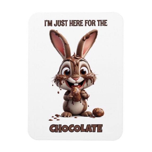 Funny Easter Bunny – Cute & Playful Easter Design Magnet (Vertikal)