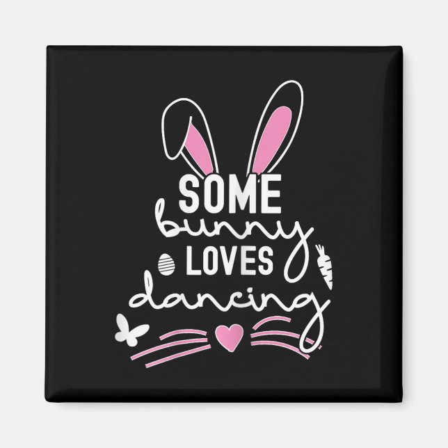 Funny Easter Bunny Oars Tanz Lover Pub Magnet (Vorne)