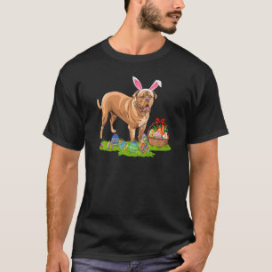Funny Easter Egg Jagd Bunny Dogue De Bordeaux D T-Shirt