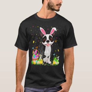 Funny Easter Egg Jagen Boston Terrier Dog Oster T-Shirt