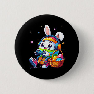 Funny Easter Egg Videospiel für Gamer Boys Button