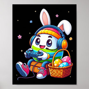 Funny Easter Egg Videospiel für Gamer Boys Poster