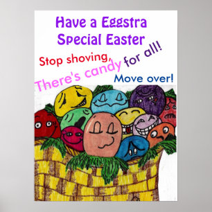 FUNNY EASTER EGGS  POSTER
