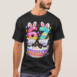 Funny Easter Eggs Six Seven 67 Bunny 67 Meme Boys  T-Shirt