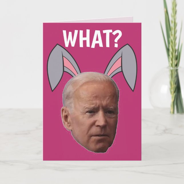 FUNNY EASTER JOE BIDEN GREETING CARD KARTE (Vorderseite)