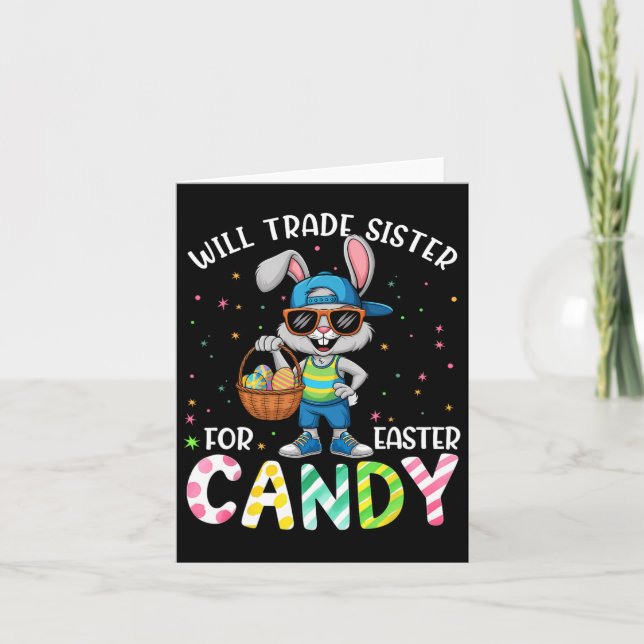 Funny Easter wird Handelsminister für Candy Kids B Karte (Vorderseite)