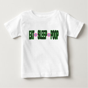 Funny Eat Sleep Kacke Baby Onsie Baby T-shirt