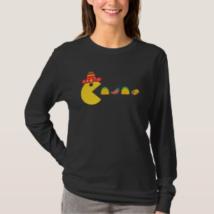 Funny Eating Taco Chili Food Cinco De Mayo Mexiko T-Shirt