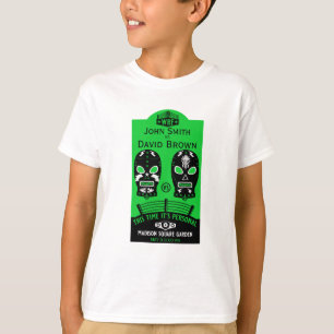 Funny Editable Wrestling Contest T-Shirt