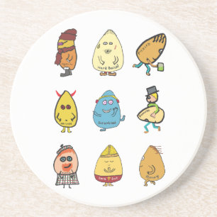 Funny Egg Puns Getränkeuntersetzer