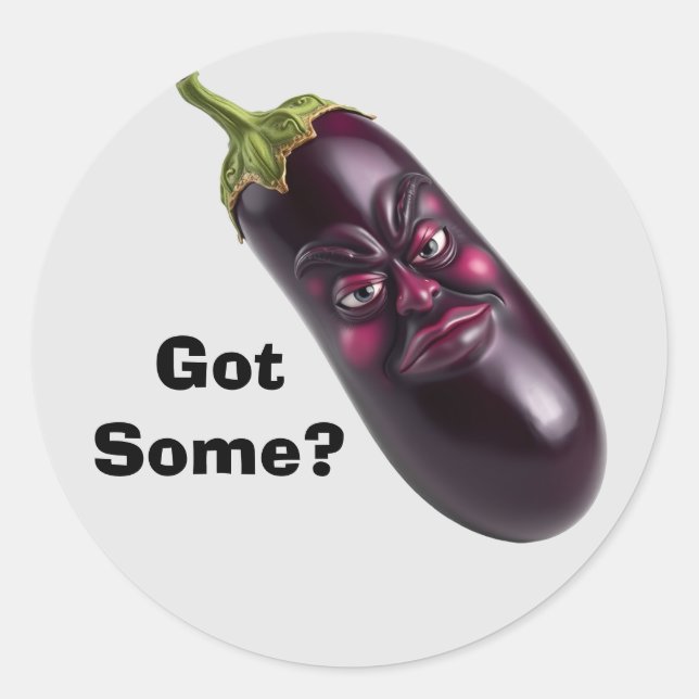 Funny Eggplant Sticker - Got? (Vorderseite)