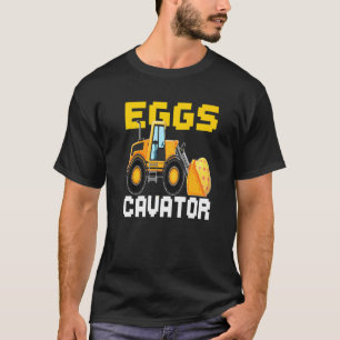 Funny Eggs Cavator Osterblasser Bunny Excavator Os T-Shirt