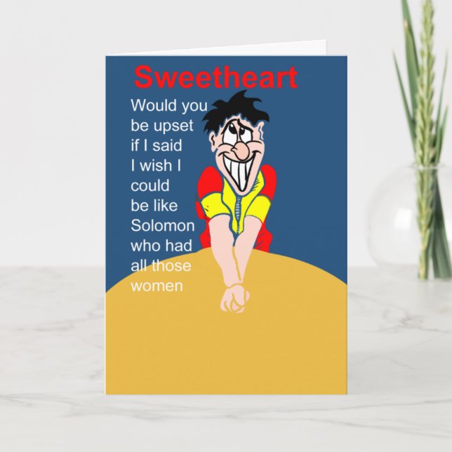 Funny Ehefrau Geburtstagswunsch Karte (Vorderseite)