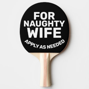 FUNNY EHEFRAU PONG PADDLE TISCHTENNIS SCHLÄGER