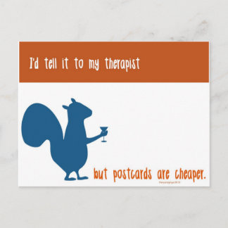 Funny Eichhörnchen Postkarte für Freunde