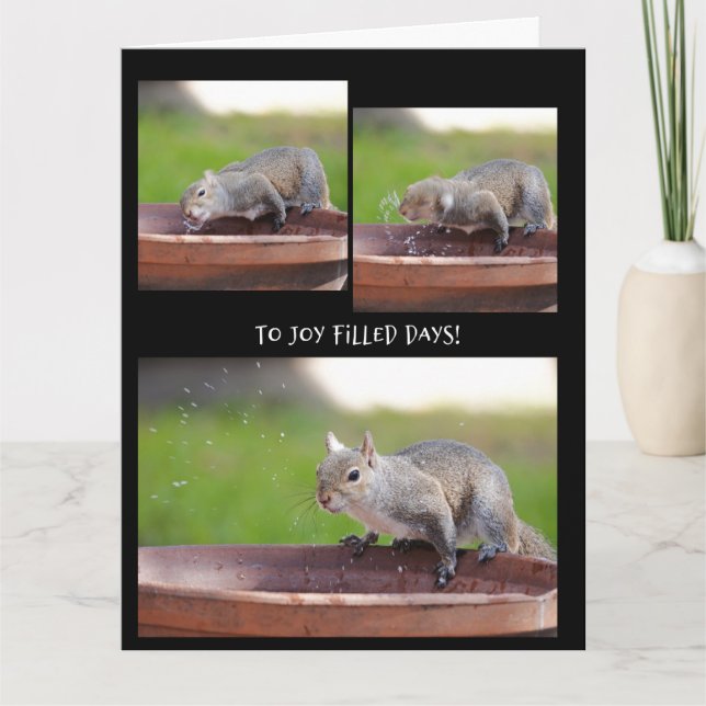Funny Eichhörnchen Ruhestand von der Gang Karte (Vorderseite)