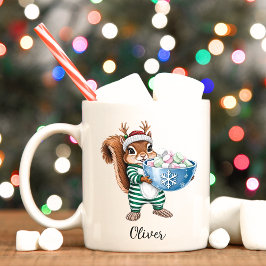 Funny Eichhörnchen Weihnachts-Tasse Kaffeetasse