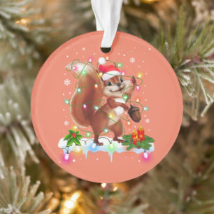 Funny Eichhörnchen Weihnachtsdekorationen Weihnach Ornament