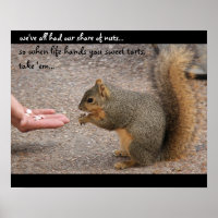 Funny Eichhörnchen "wenn das Leben dir Süßigkeiten