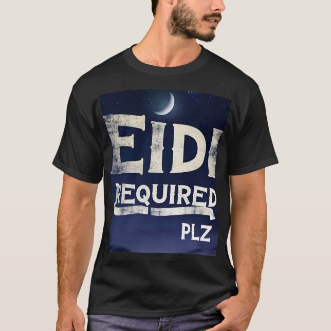 Funny Eidi Required Eid Mubarak TShirt (Vorderseite)