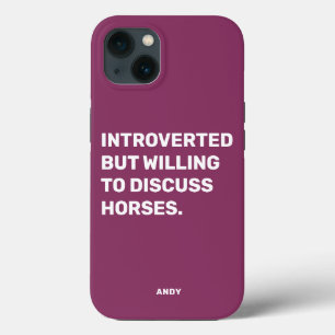 Funny eingeführt, aber willens zu diskutieren Pfer Case-Mate iPhone Hülle