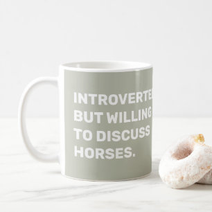 Funny eingeführt, aber willens zu diskutieren Pfer Kaffeetasse