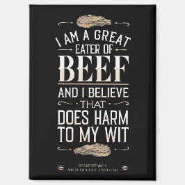 Funny Einzigartiger Spaß Witty Beef Redewendungen Magnet