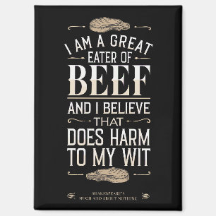 Funny Einzigartiger Spaß Witty Beef Redewendungen Magnet