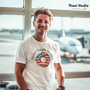 Funny Election Donut Vergessen Sie die Wahl Licht Tri-Blend Shirt