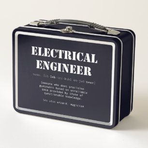 Funny Electrical Engineer Definition-Geschenk Metall Brotdose