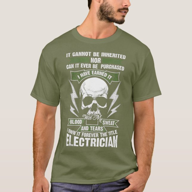 Funny Electrical Gift Great Gewerkschaft Meme T-Shirt (Vorderseite)