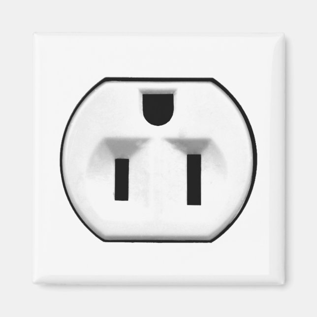 Funny Electrical Outlet | Geschenke für Elektrofac Magnet (Vorne)