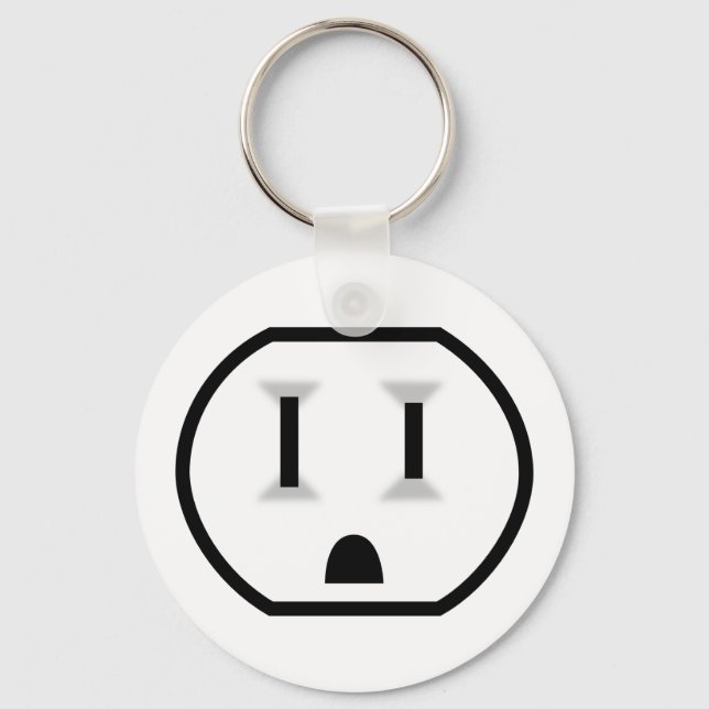 Funny Electrical Outlet Schlüsselanhänger (Vorderseite)