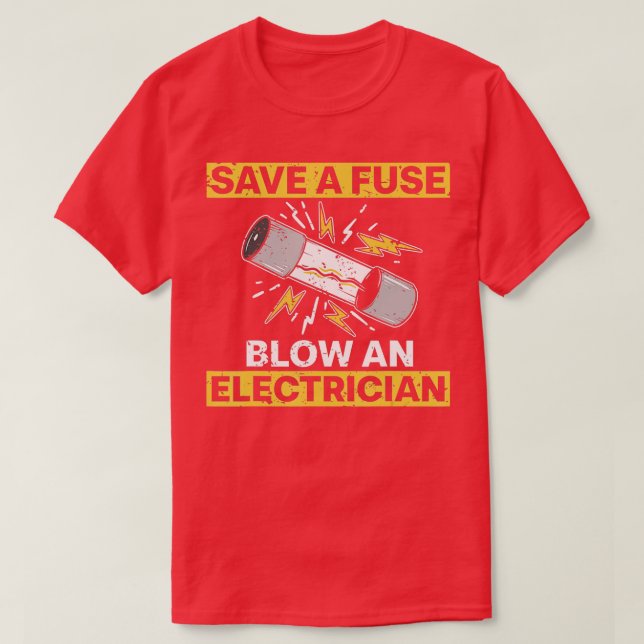 Funny Electrician Art Männer Frauen elektrische Si T-Shirt (Design vorne)
