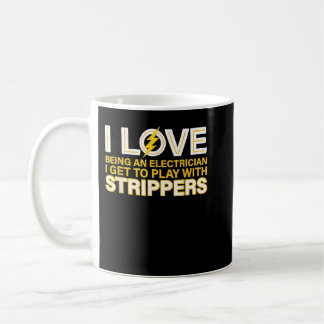 Funny Electrician Art Men Women Lineman Electrical Kaffeetasse