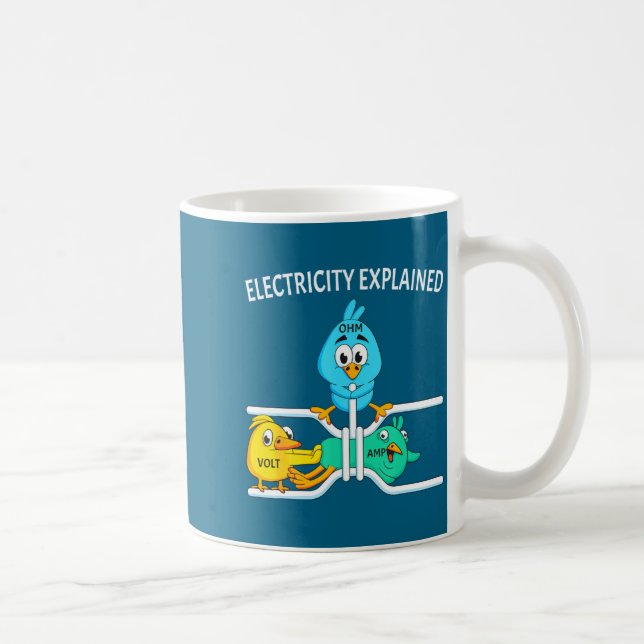 Funny Electrician For Men Women Electricity Engine Kaffeetasse (Rechts)