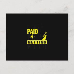 Funny Electrician Gift Electrical Power Lineman Me Postkarte