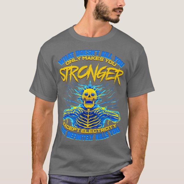 Funny Electrician Gift for Electrical Engineer T-Shirt (Vorderseite)