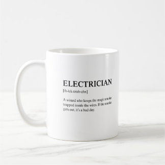 Funny Electrician Technical Meaning Description Kaffeetasse