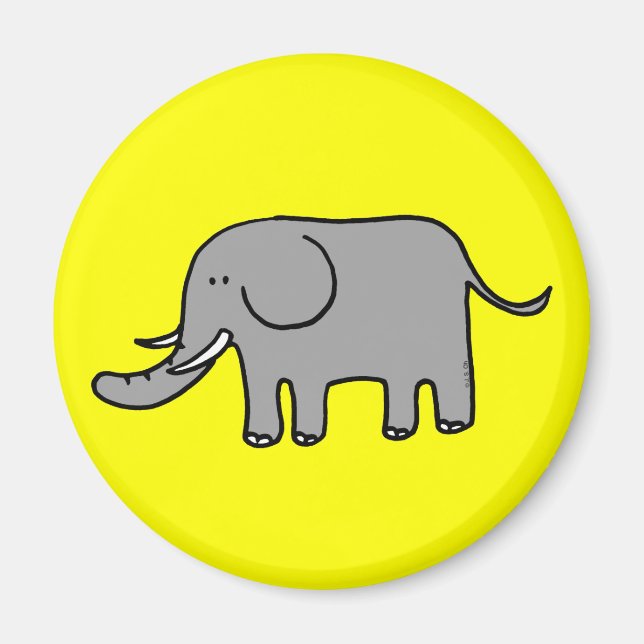 Funny Elefant Magnet (Vorne)