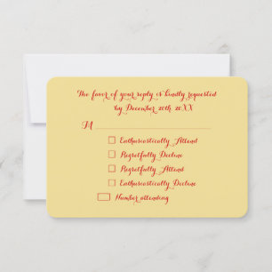 Funny Elegante Custom Holiday Weihnachten Party UA RSVP Karte